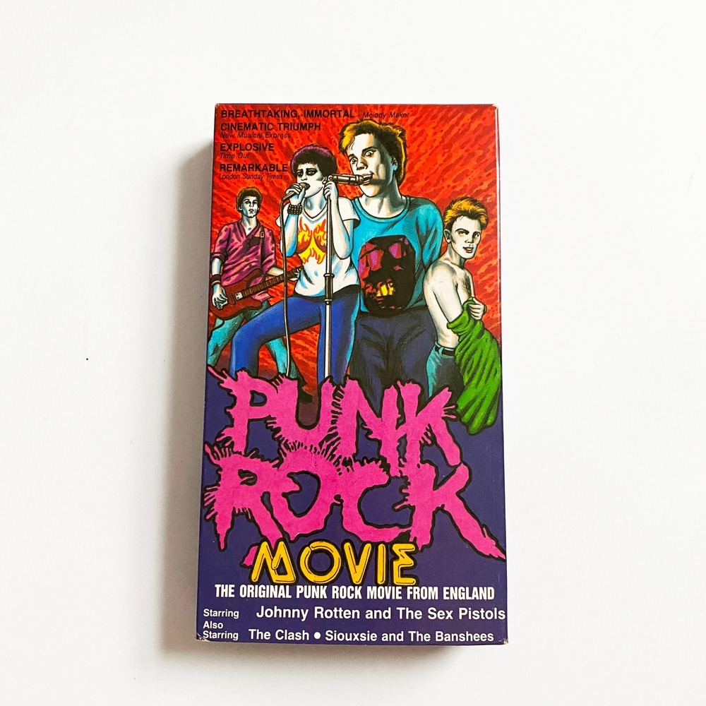 Vintage The Punk Rock Movie VHS - Star Classics Sex Pistols The Clash 1970s